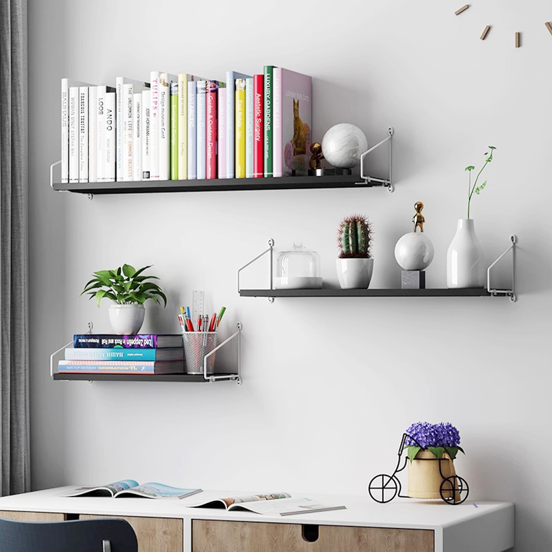 Floating Wall Shelf Modern Wooden Wall Hanging Shelf Household Book ...