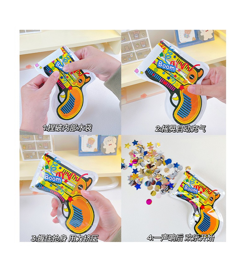 Inflatable Fireworks Handheld Salute Gun Festival Firecrackers ...
