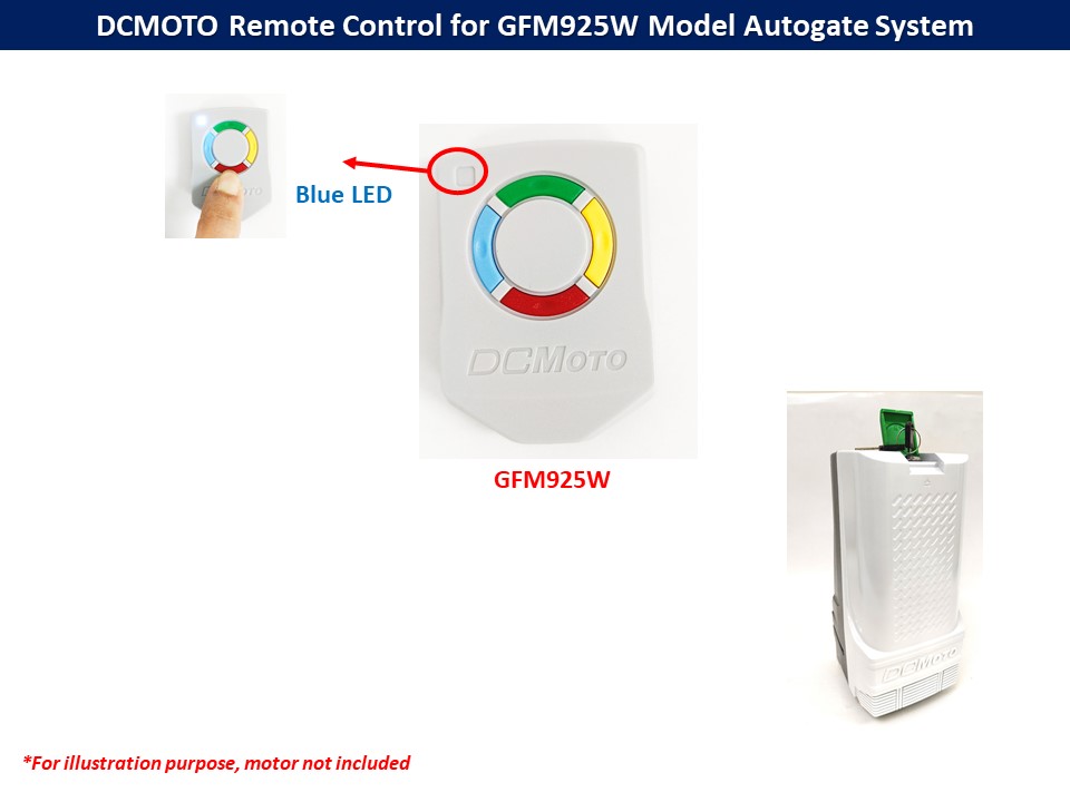 Original Dcmoto Remote Control For Gfm925w   Gfm975 Autogate System 