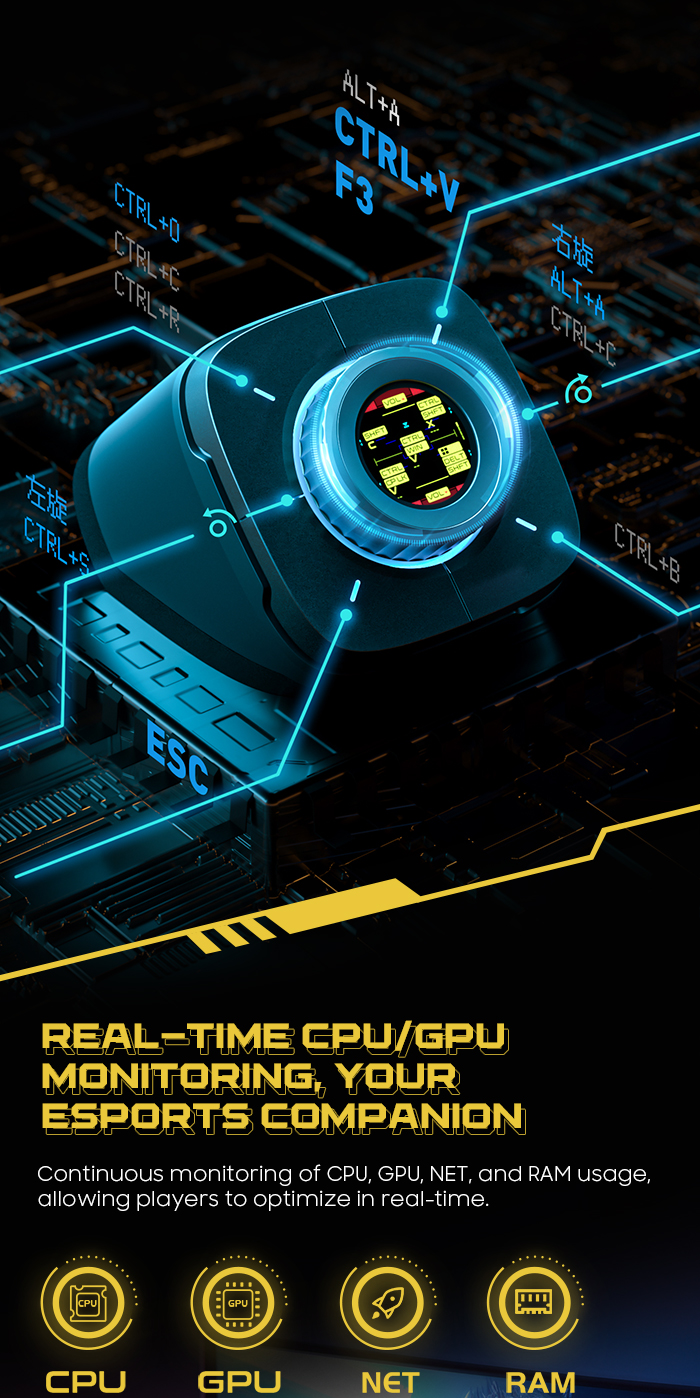 COLOLIGHT COLO PLAY Cyberpunk Desktop Controller Dekstop Clock PC ...