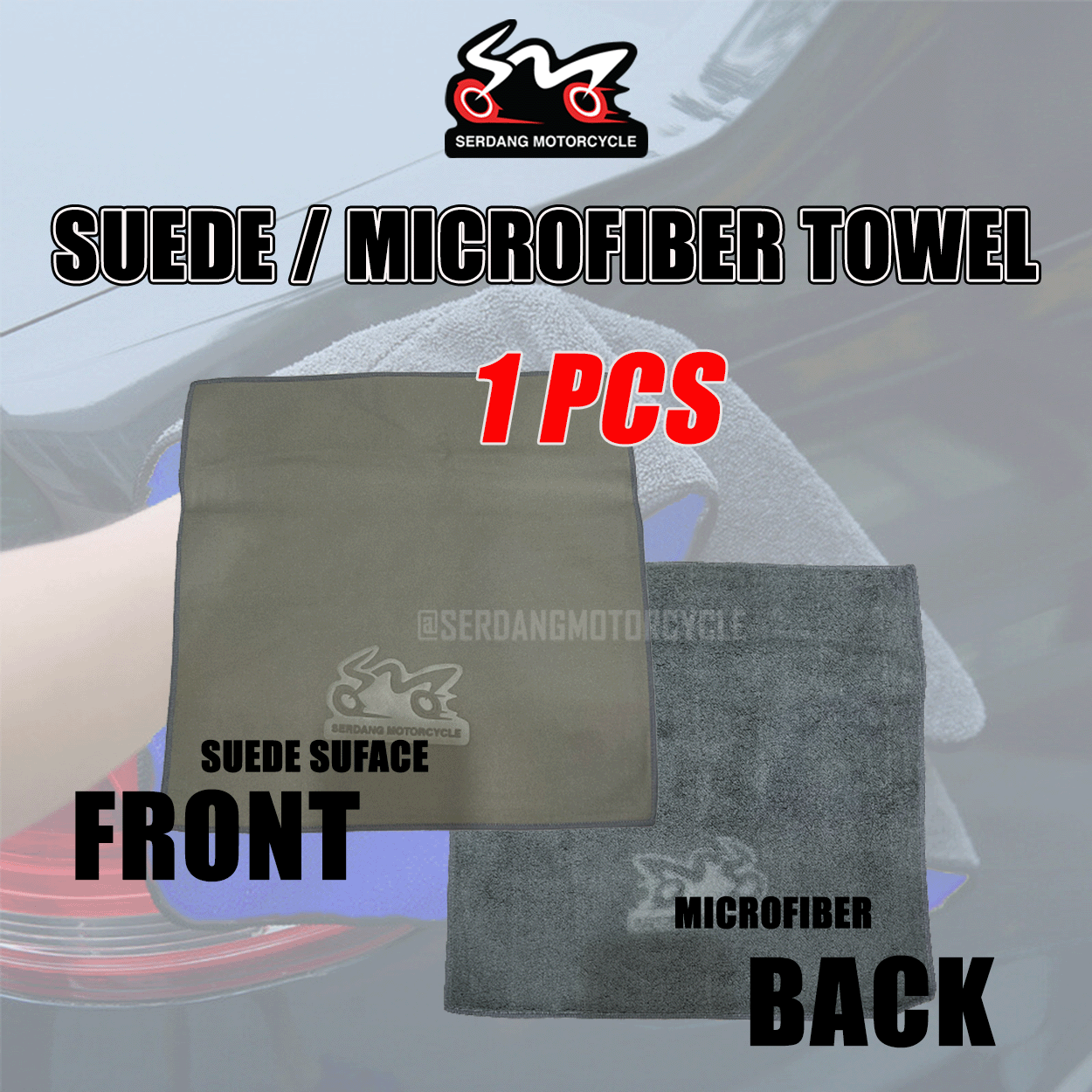 Multipurpose NANO Suede Microfibre Dual-Surface Towel Car Wash Car ...