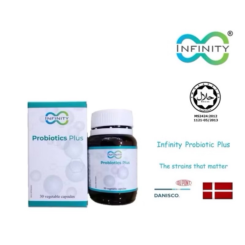 INFINITY PROBIOTIC PLUS. 30 KAPSUL 480mg BANTU MASALAH GASTROUSUS ...