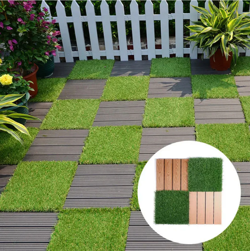 30X30cm×2cm Outdoor balcony Plastic wood floor 30X30X2cm Courtyard ...