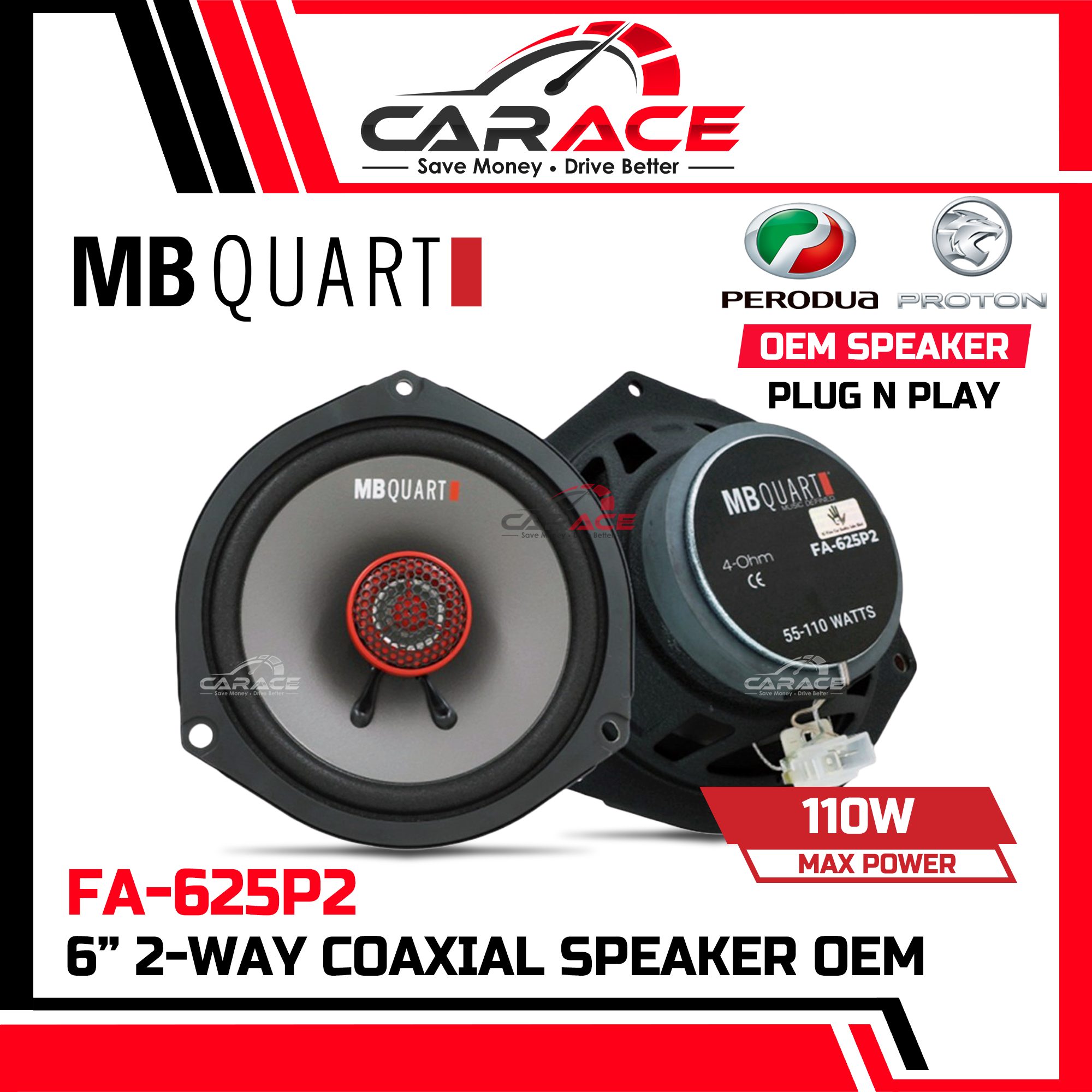 MB QUART Speaker Combo Set PlugandPlay Speaker Kereta 6inch Speaker OEM ...