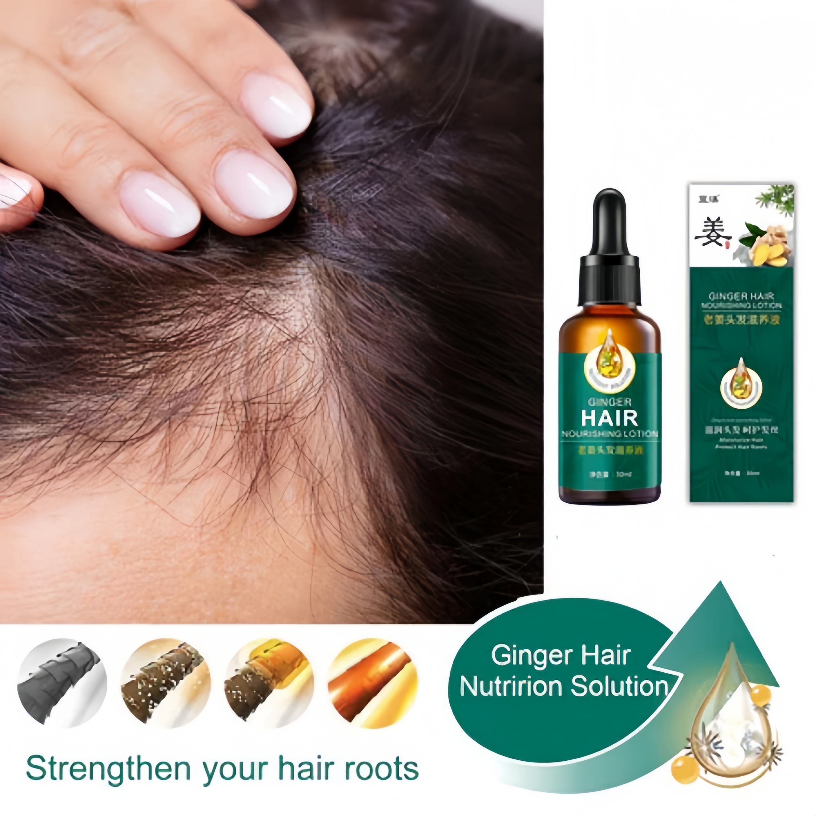 Hair Growth serum hair fall lebatkan rambut hair tonic growth Hair Loss ...