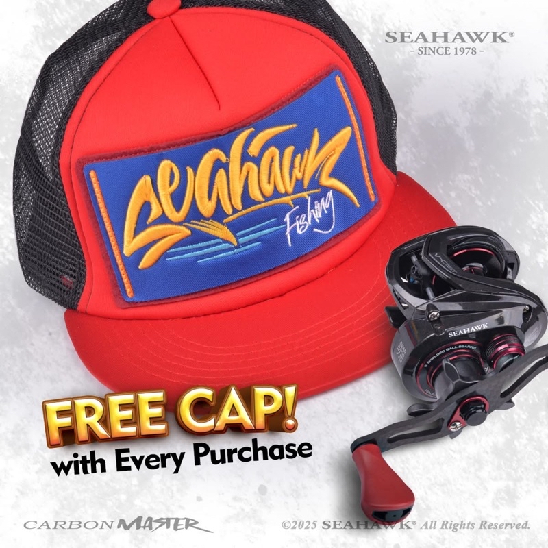 2025 SEAHAWK CARBON MASTER 103HSL Baitcast Reel BC Baitcasting Casting ...