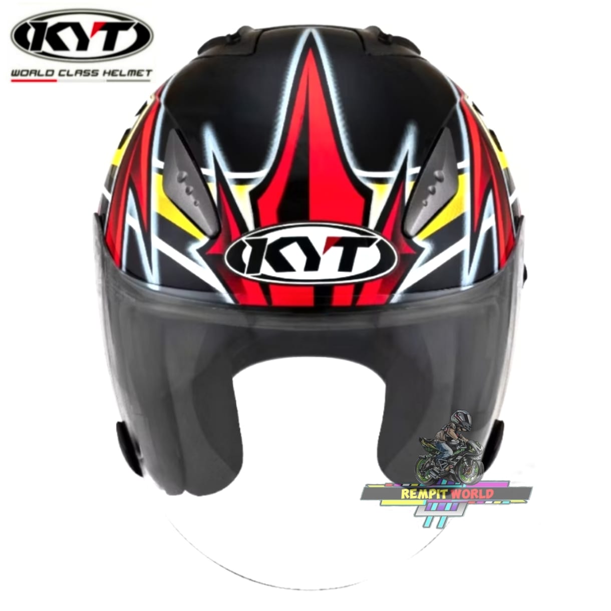 HELMET KYT HELLCAT BIKE FUXIA BLACK HELMET 100%ORIGINAL KYT HELLCAT ...
