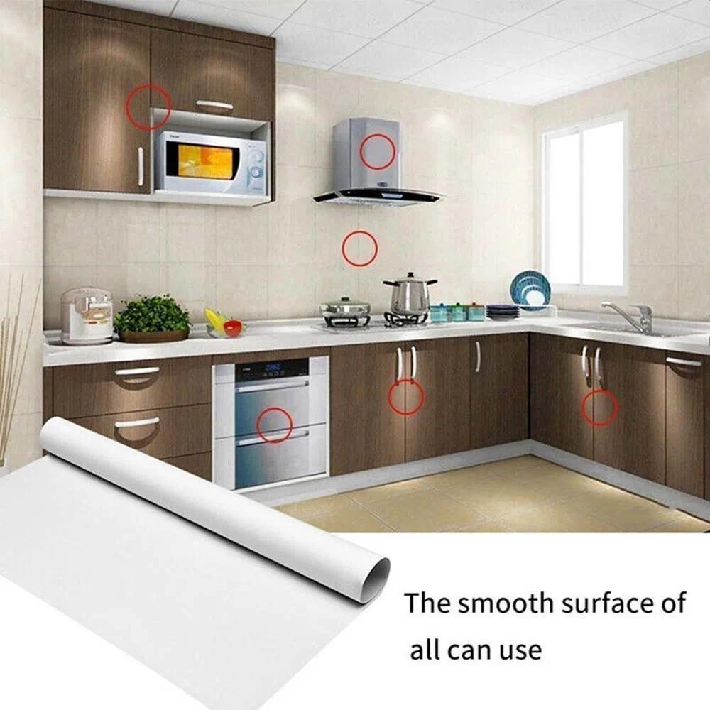 60cmx10meter Transparent Kitchen Oil-proof Wall Sticker Heat-resistant ...