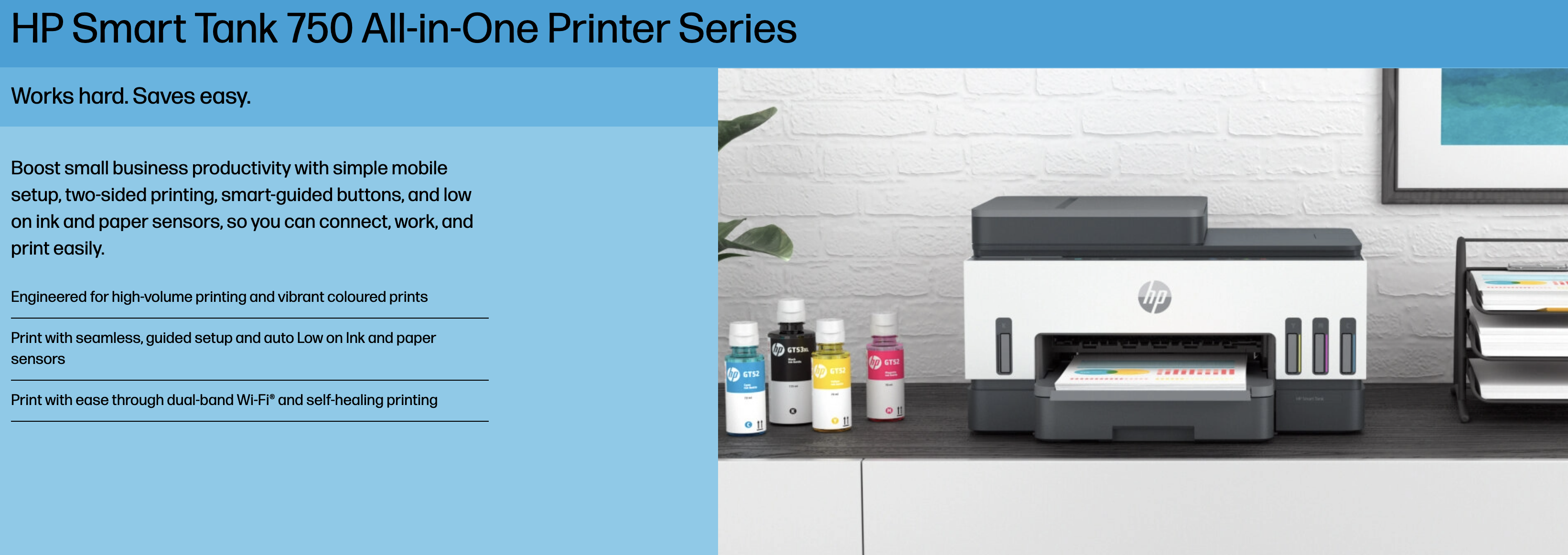 HP Smart Tank 750 All In One Wireless A4 Ink Tank Color Printer / Print ...