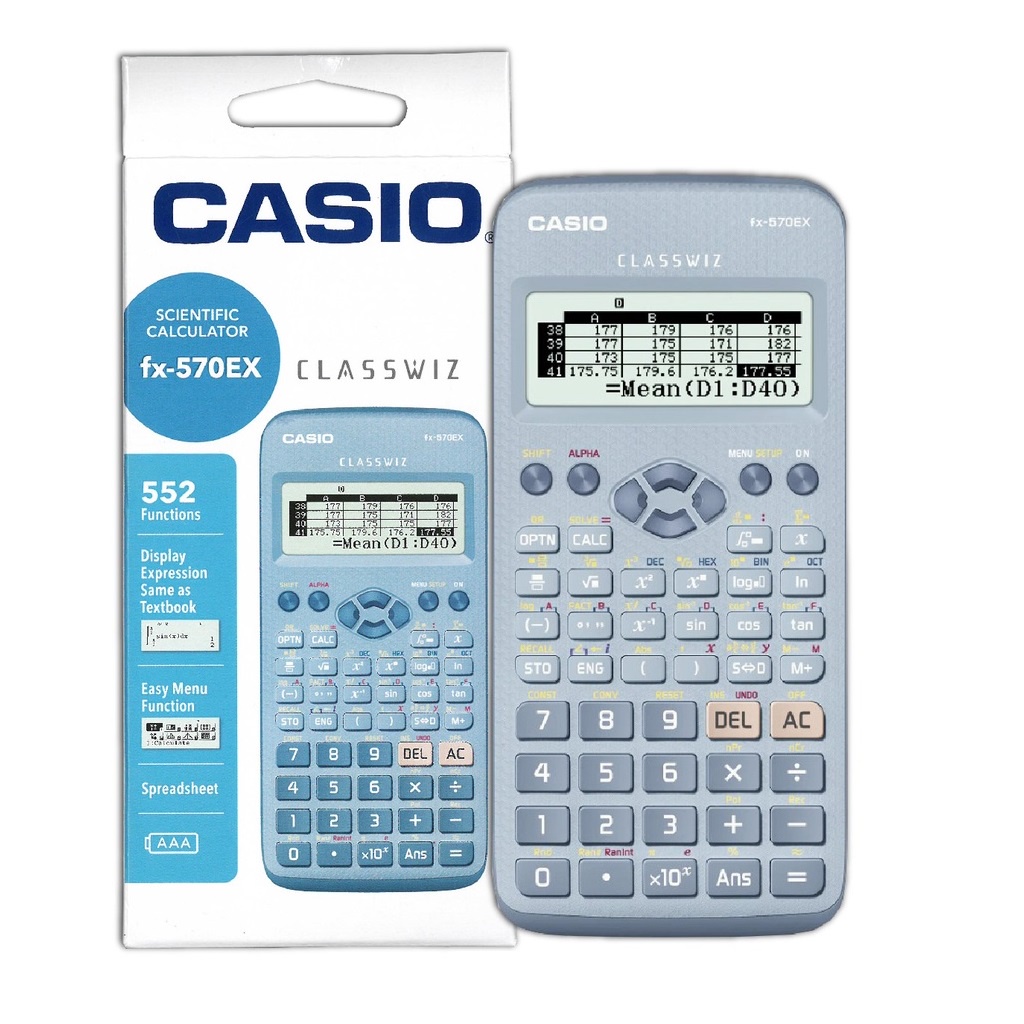 Scientific Calculator Fx-570Ex Classwiz Original Official Casio FX ...