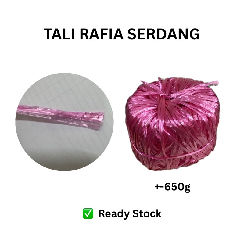 Tali Rafia Serdang Rope String Plastic Plastik 500g 650g | Shopee Malaysia
