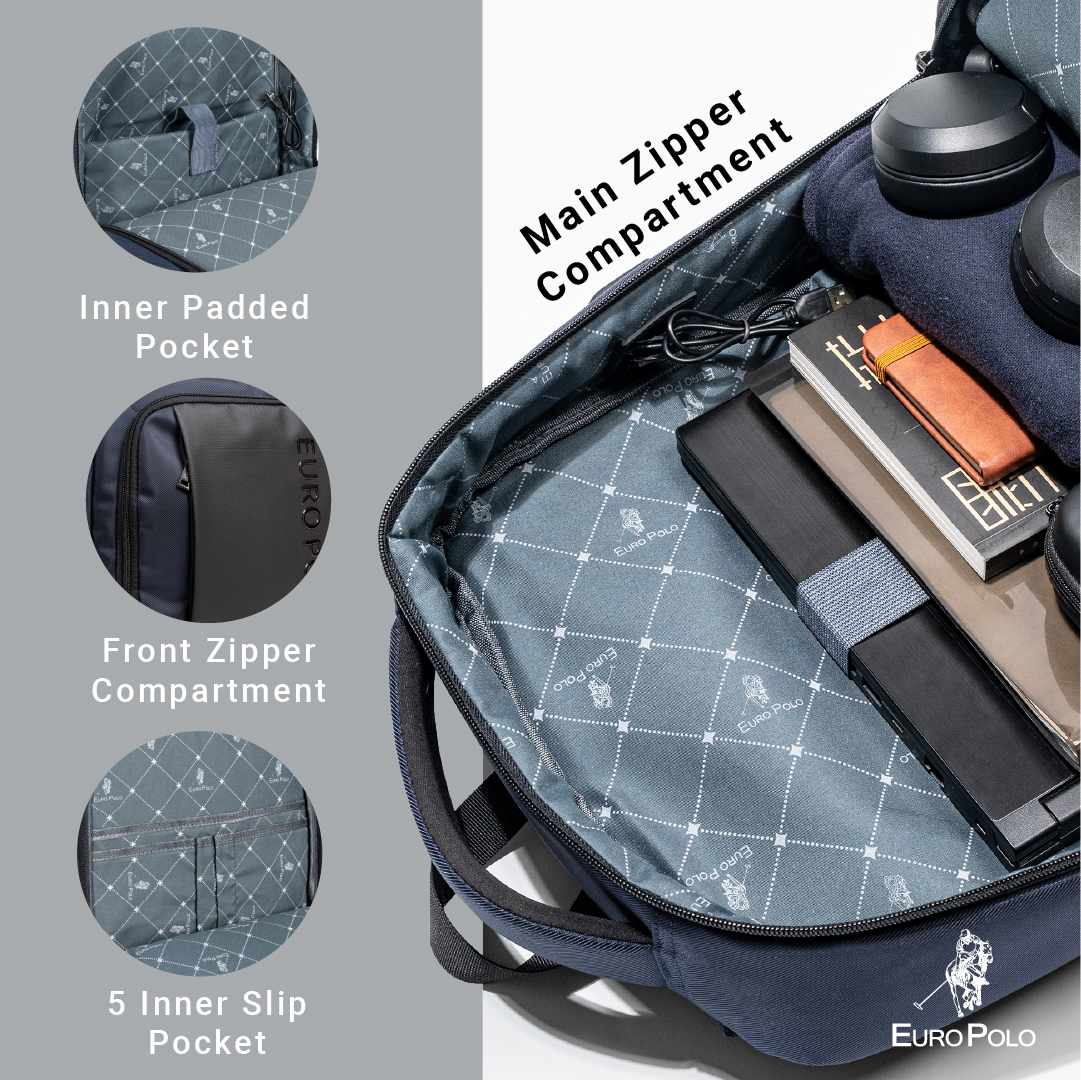Euro Polo Beg Kerja Modern Executive Backpack for Bussiness Travel ...