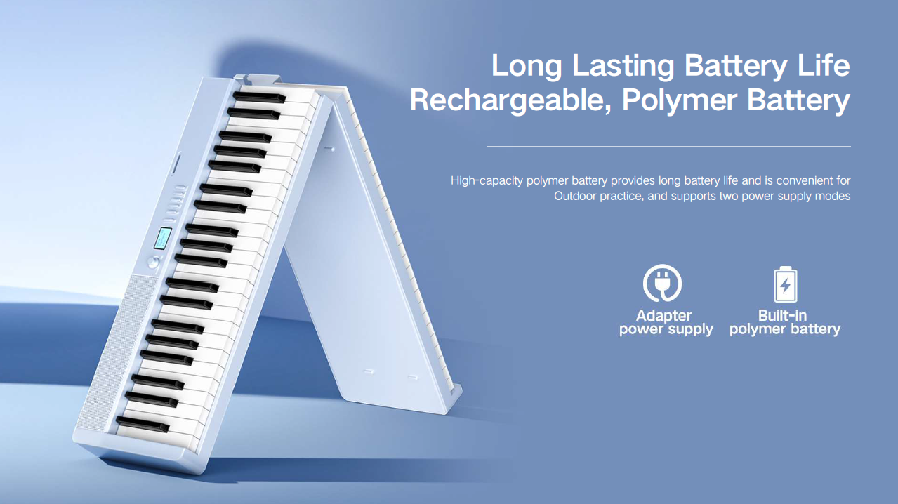 Upgraded Version】Terence V30 Pro 88 Keys Foldable Piano