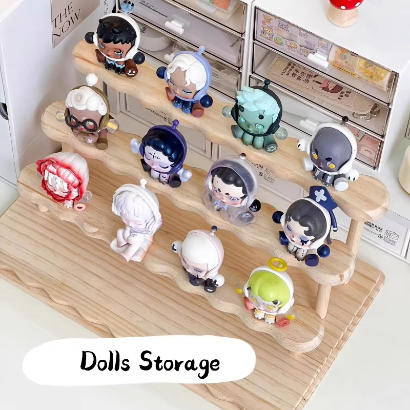 2/3/4/ Tier Wooden display Stand Animation Model Riser Counter Rack ...