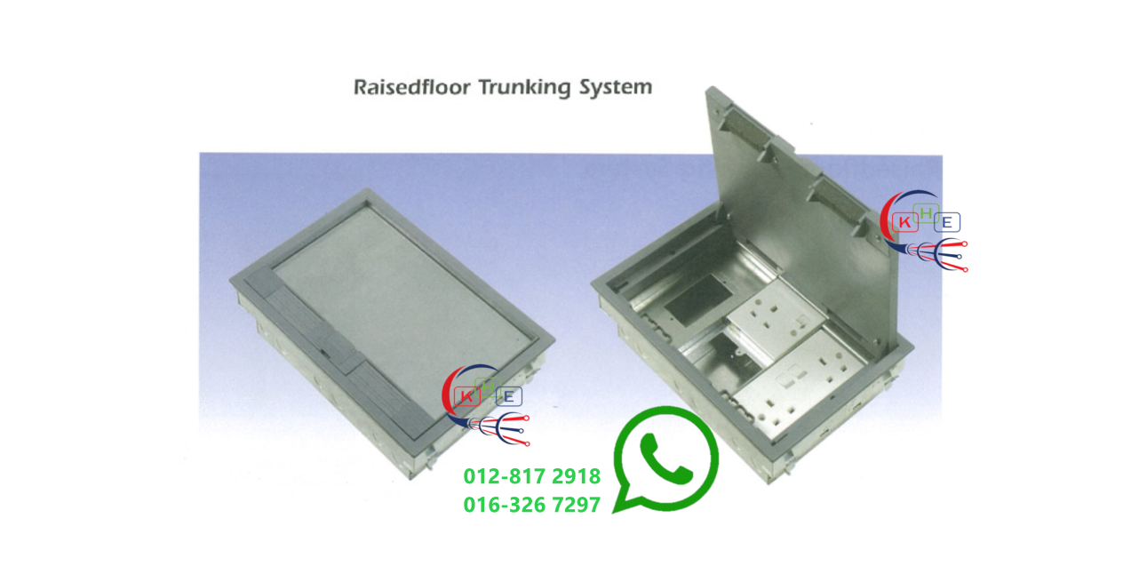U-Li Raised Up Floor Service Outlet Box with 3 Compartment | Shopee ...
