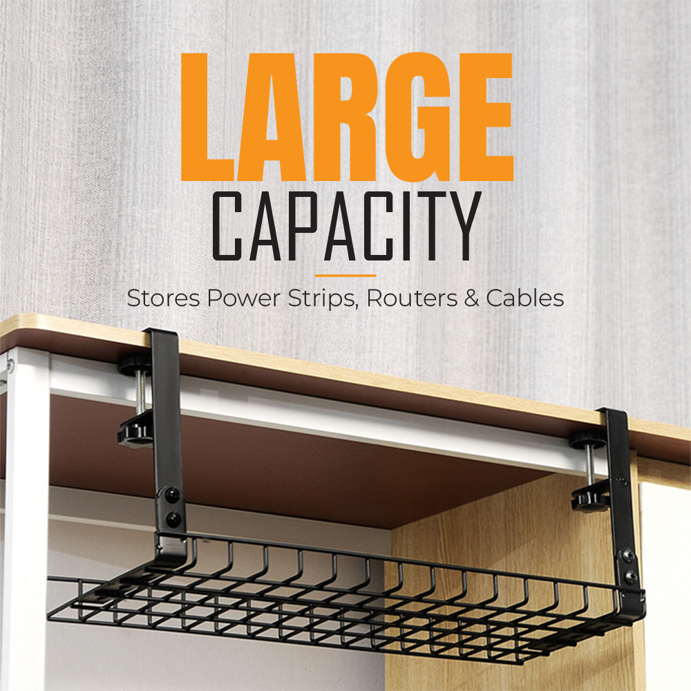 Wire Organizers Table wire Rack Home Office Desk Storage Rack Wire Desk ...