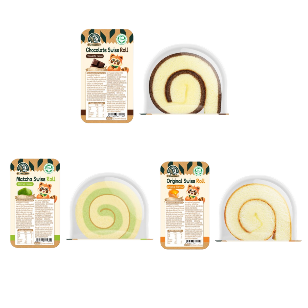 Chalsu Swiss Roll (Chocolate, Matcha, Original) Halal | Shopee Malaysia