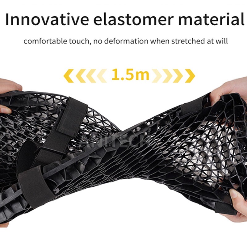 Honeycomb Gel Motorcycle Seat Cushion 3D Air Comfort Anti Slip Shockproof Pad Pelindung Sadel I.1387657723 - View #3