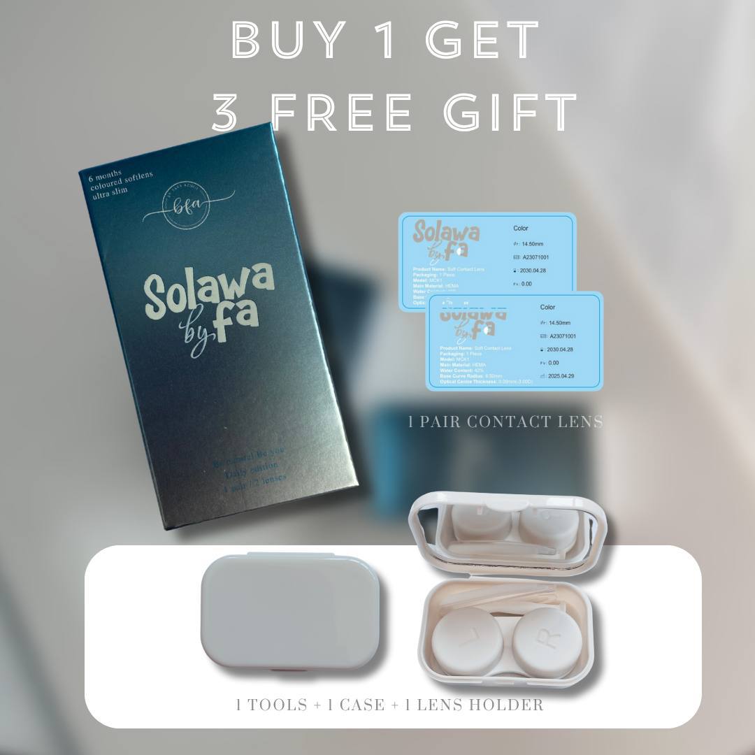 Solawa Contact Lens [1.00-8.00] Plano Degree Mda Approved 6 Months ...