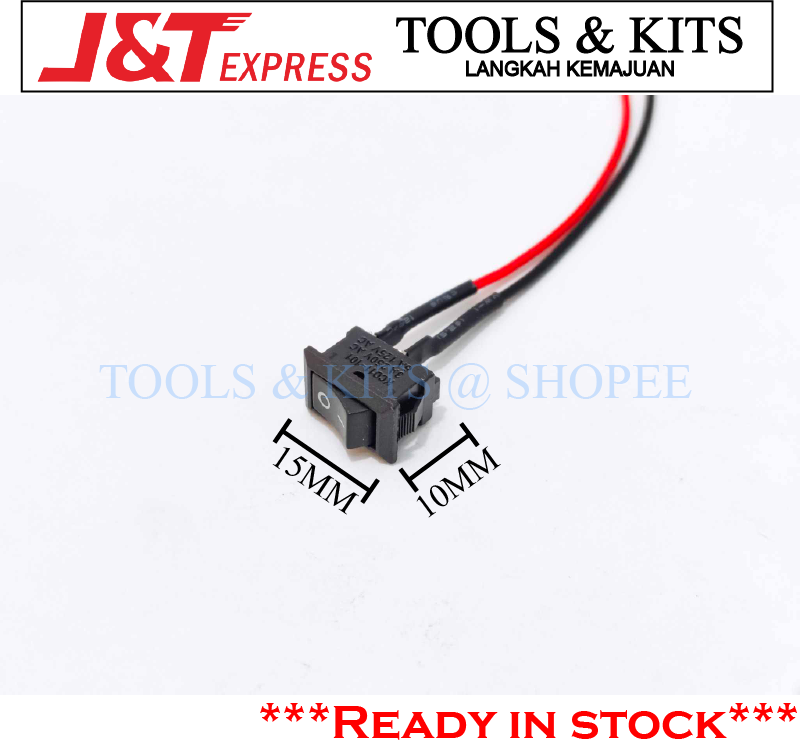 2-Pin Mini Boat Switch/Rocket Switch/Press Switch ON/OFF I/O for RBT ...