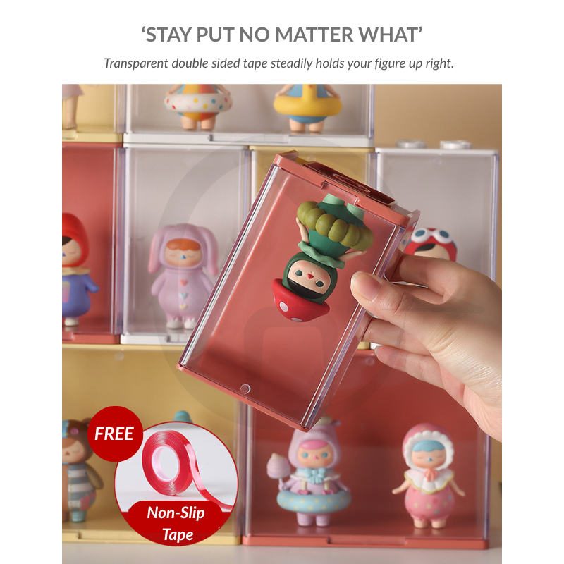 Figurine 12CM Display Box Stackable Acrylic Blind Box Toy Transparent ...