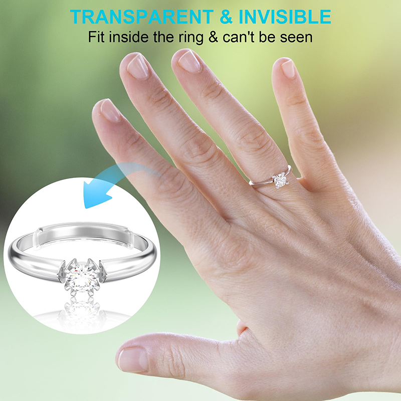 8PC Invisible Ring Size Adjuster Ring Adjuster Ring Anti-off Device ...