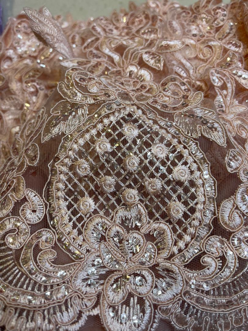 Renda Manik Labuzi Tinggi 31cm, Renda Lace Pengantin Lace Meter , Lace ...