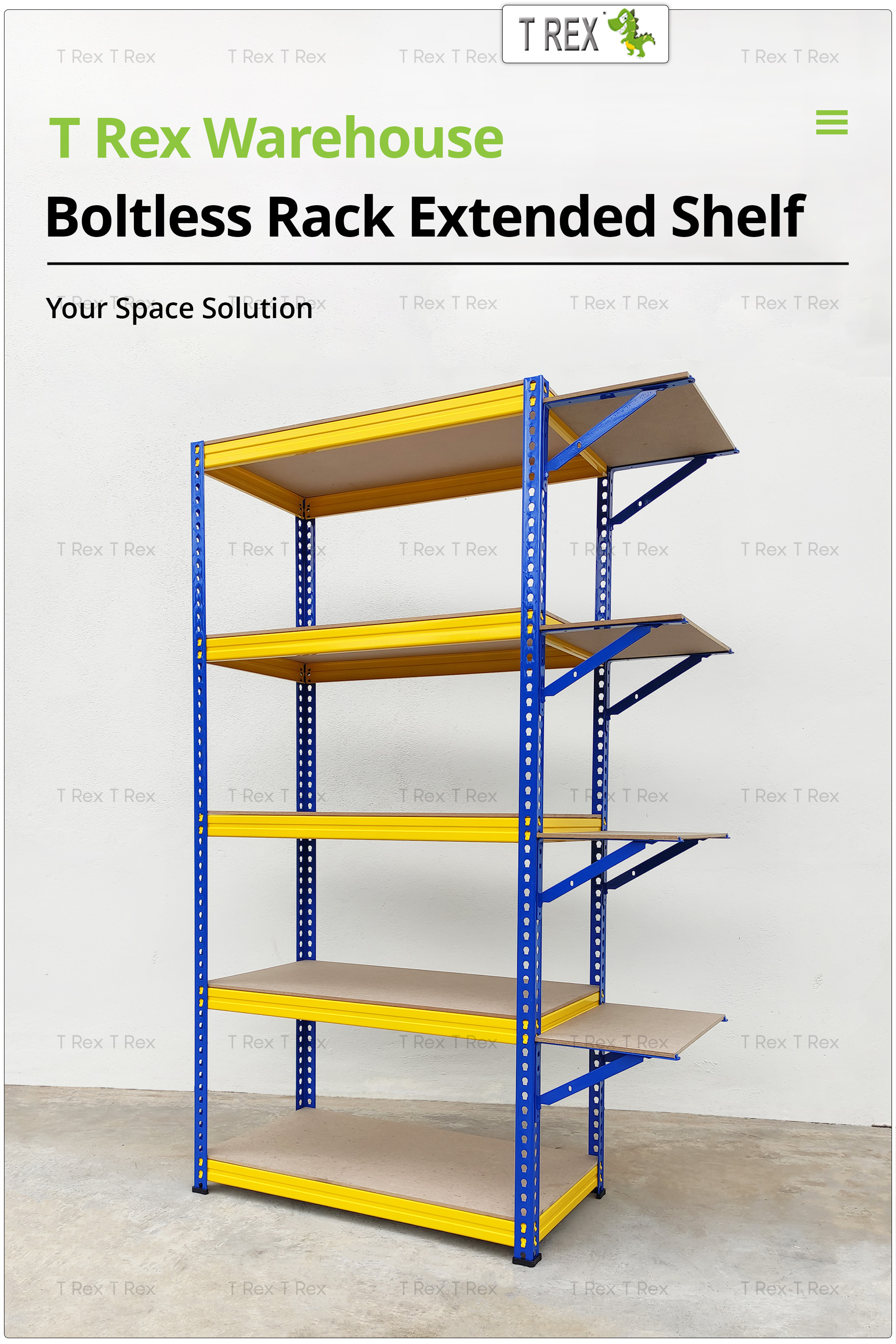 T Rex DIY Metal Extended Shelve Rak / Shelf - Special Designed for T ...
