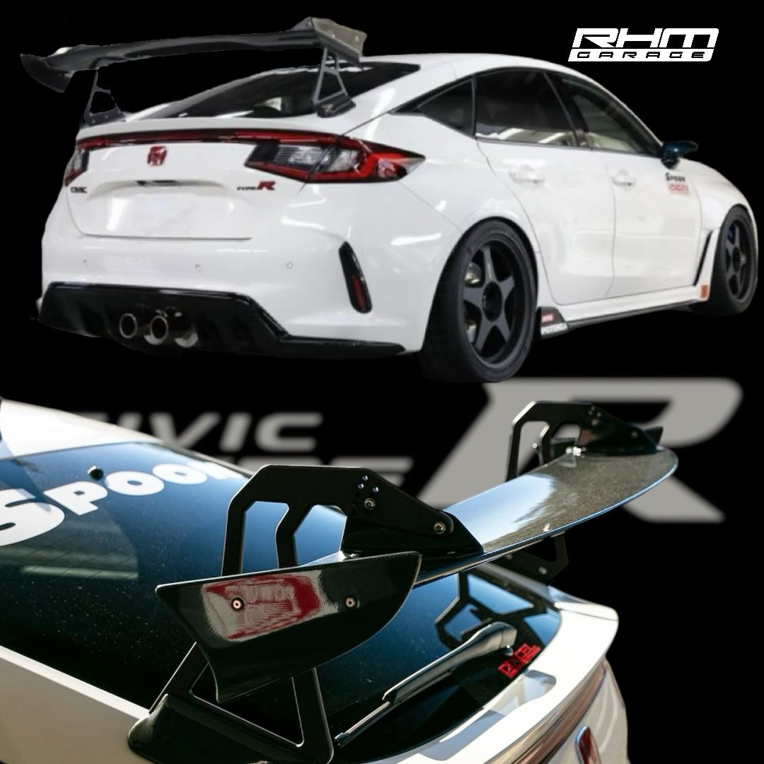 Honda Civic FL5 Type R Rear Spoiler SPOON 1:1 Real Dry Carbon Fiber ...