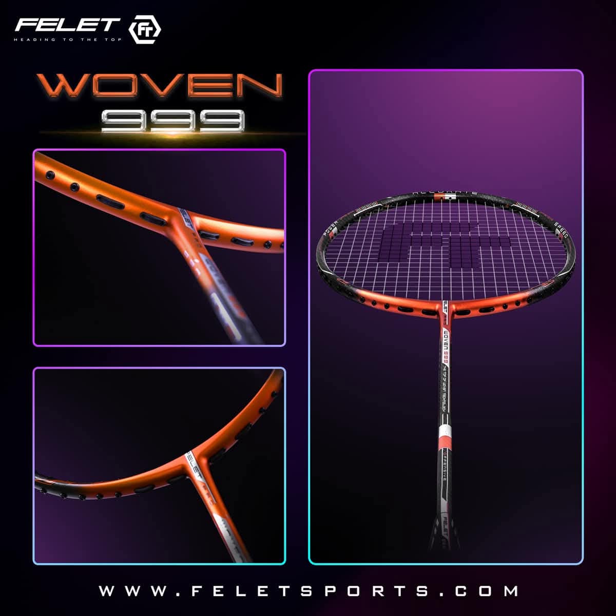 Felet Woven 999 Professional Badminton Racket | Shopee Malaysia