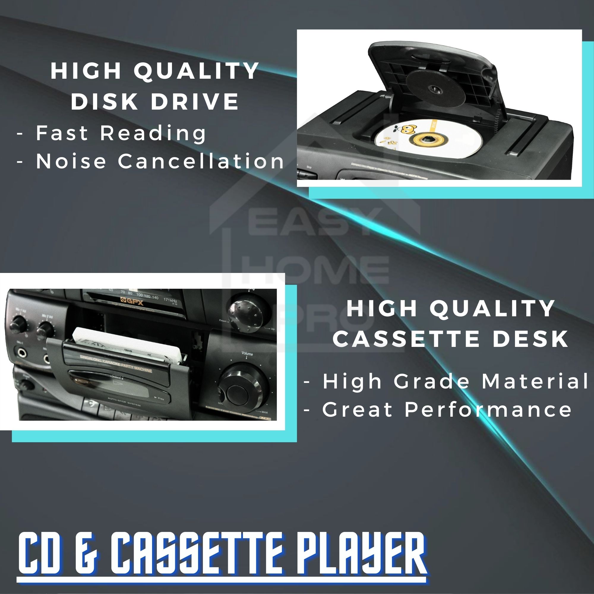 [PAINT DEFECT]GPX C1400 CD Micro Hi-Fi HiFi Component System CD Radio