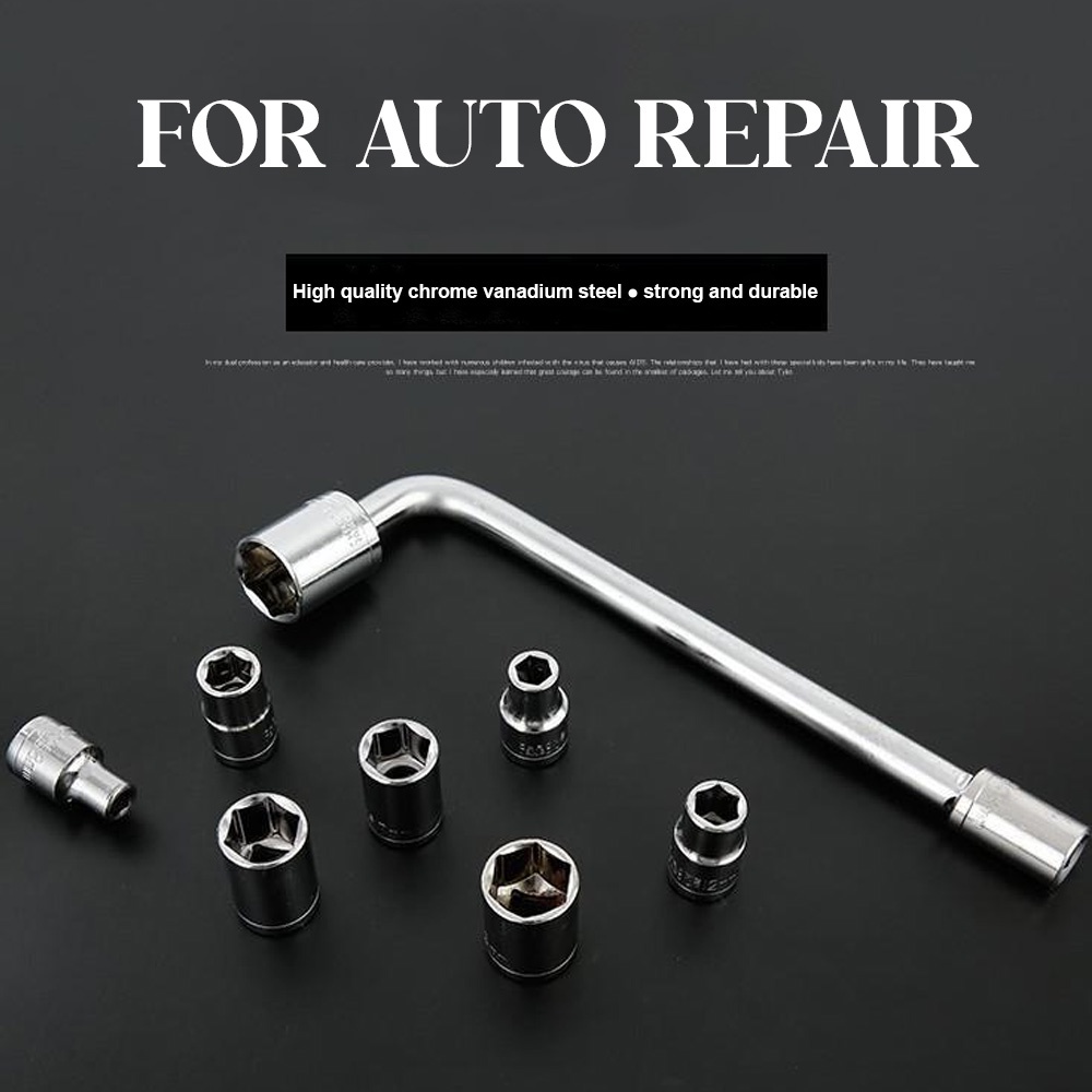[Local] 10pcs Car Socket 1/2Inch L Shape Spana Soket Spanner Box Socket ...