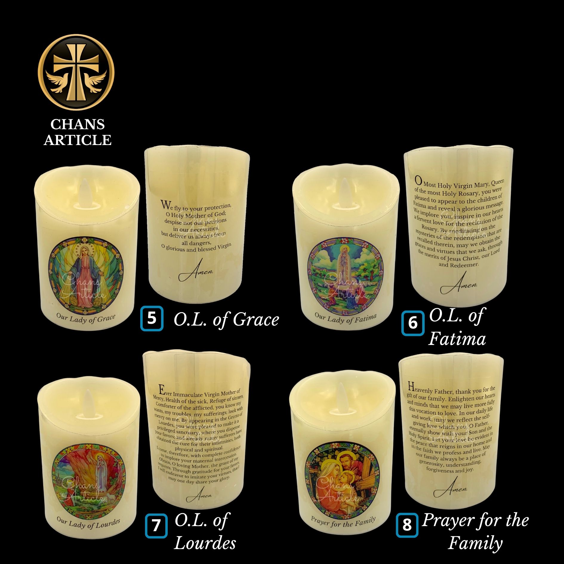 Rechargeable LED Devotional Prayer Candle with Real Wax, Flickering ...
