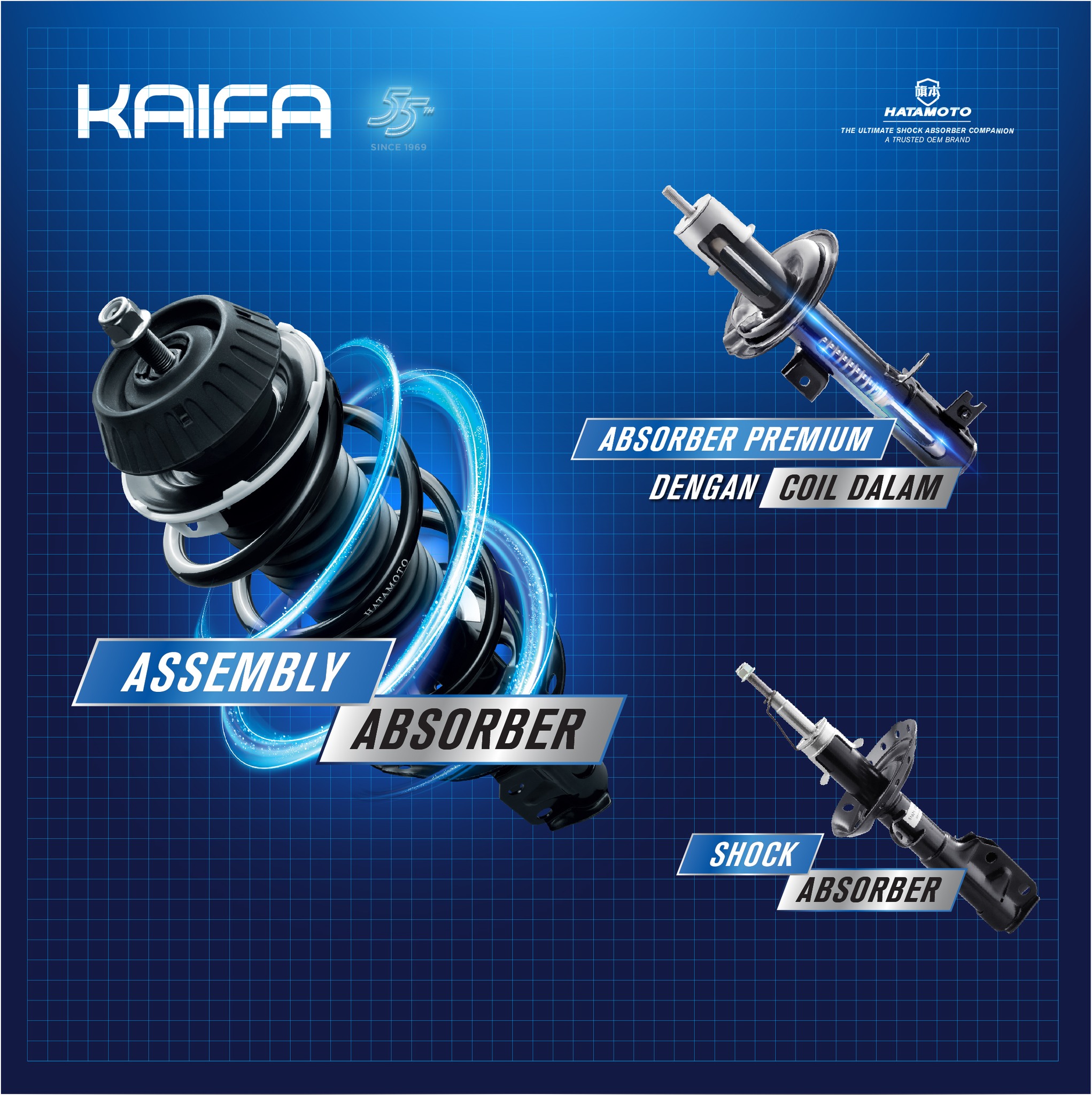 Kaifa Showa shock absorber Complete Set HONDA CITY TMO 2008-2013 Made ...