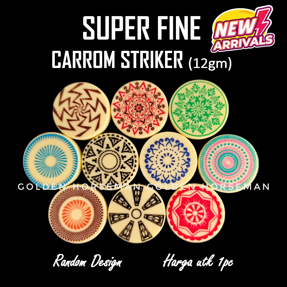 🔥🆂🅰🅻🅴🔥 SUPER FINE Carrom Striker Karom SUPERFINE 12gm | Shopee Malaysia
