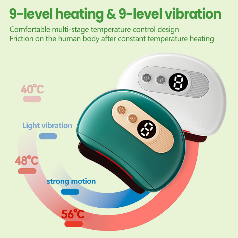 Portable Mini Electric GuaSha Scraping Board Hot Compress Body Face ...