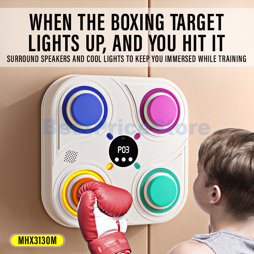 BPS Kids Music Electric Boxing Machine Wall Target Rechargeable LED
