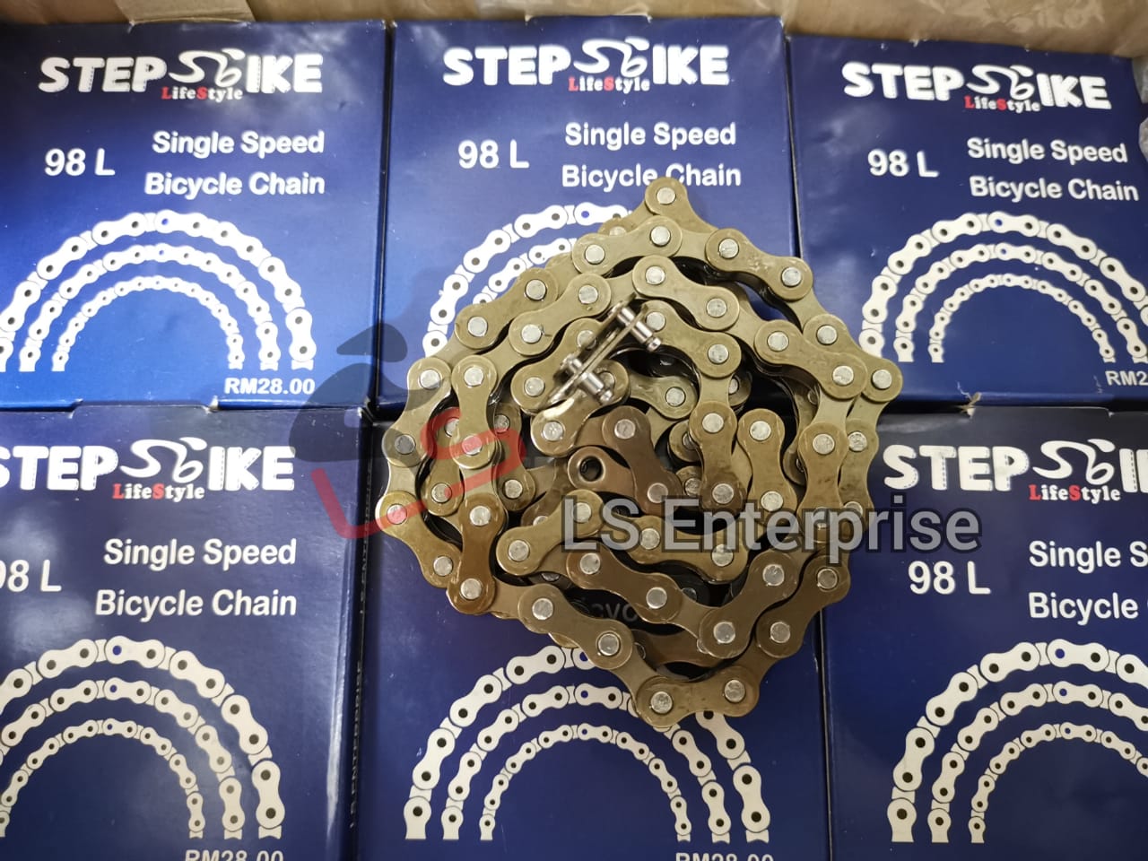 LS STEPBIKE 98L Bicycle Chain Single Speed Bicycle Chain Rantai Basikal ...