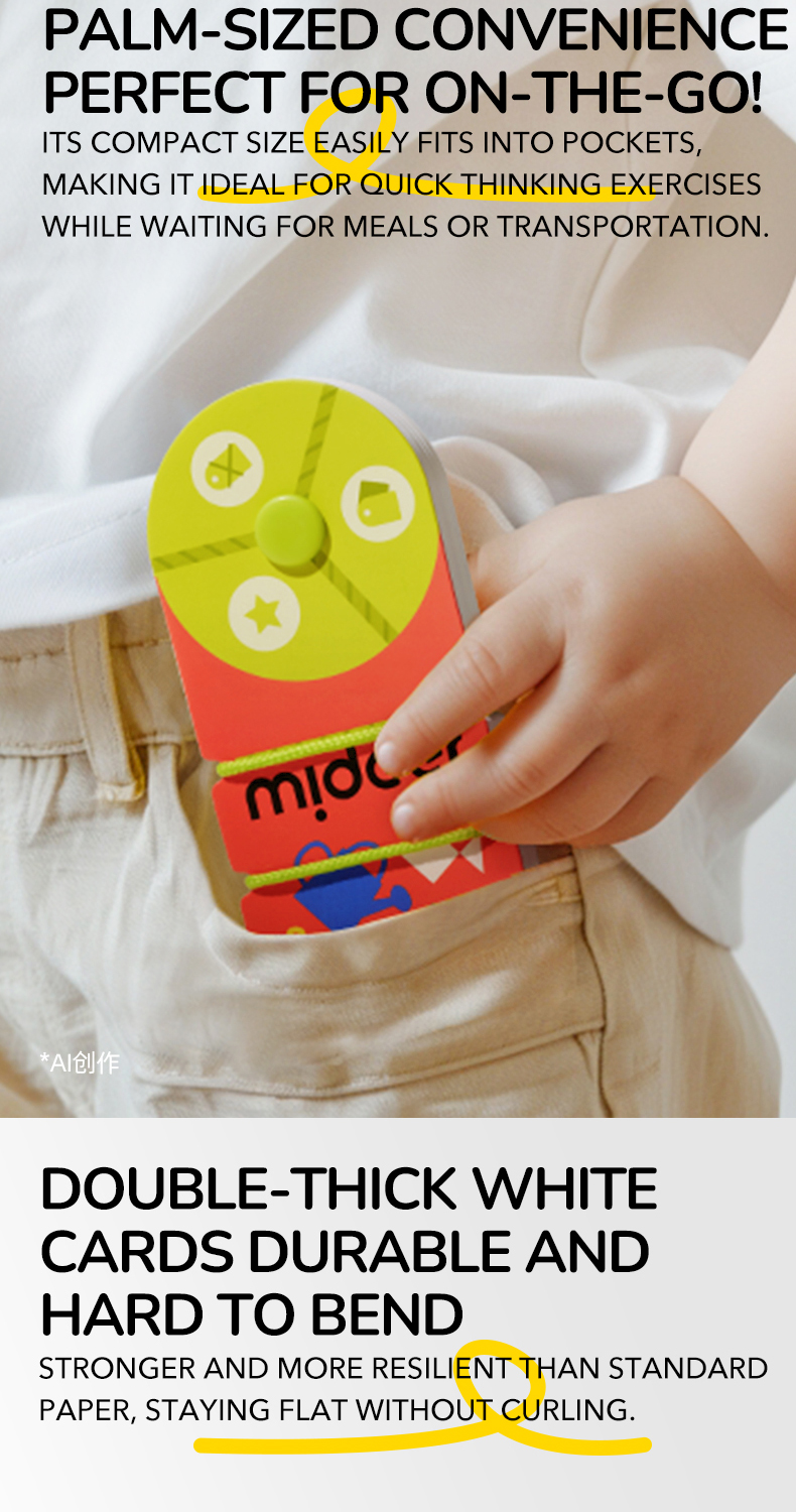Mideer 4 in 1 Match & Connect with rope Hand-carry Playbook | Shopee ...