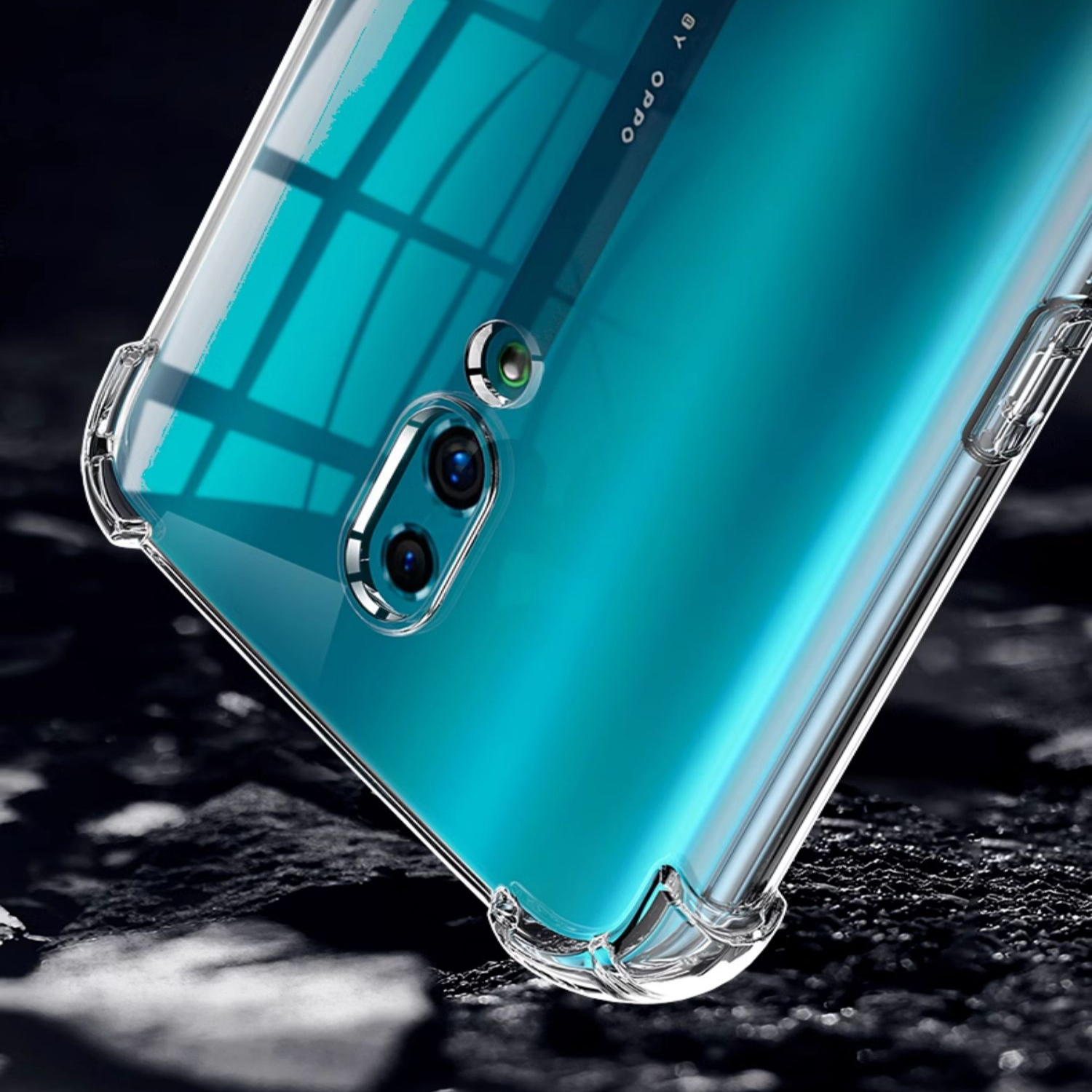 Produktbild von Crystal Clear Gel Case Für Sony Xperia 1, 5, 10, L3 & Mehr – Transparente Silikonhülle Mit Juwelen-Optik
