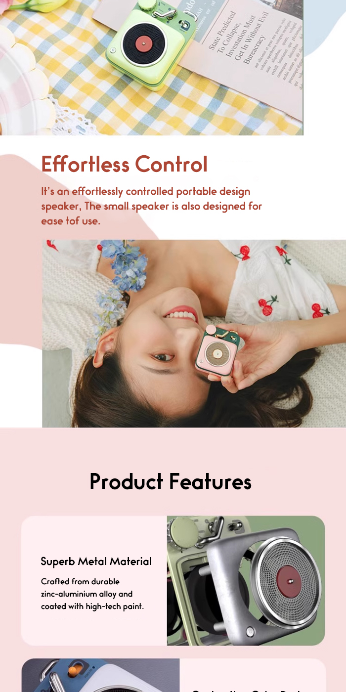 MUZEN BUTTON Mini Candy Portable Wireless Bluetooth4.2 Speaker Great ...