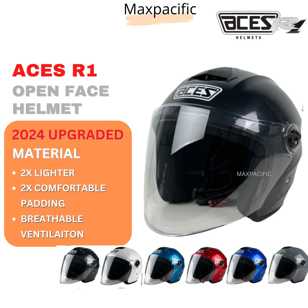 ACES R1 Helmet Motor Topi Keledar Motorcycle Murah Original Helemet ...