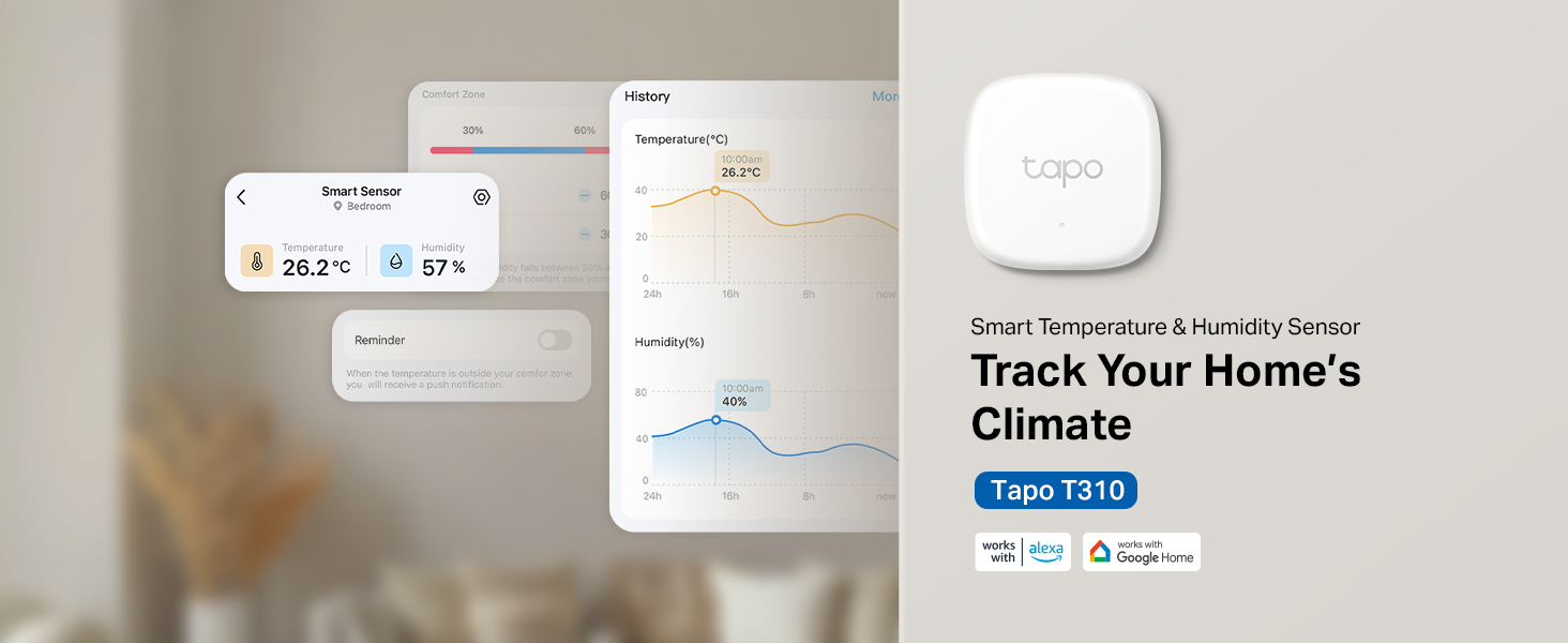 TP-Link Tapo T310 Smart Temperature & Humidity Sensor | Shopee Malaysia