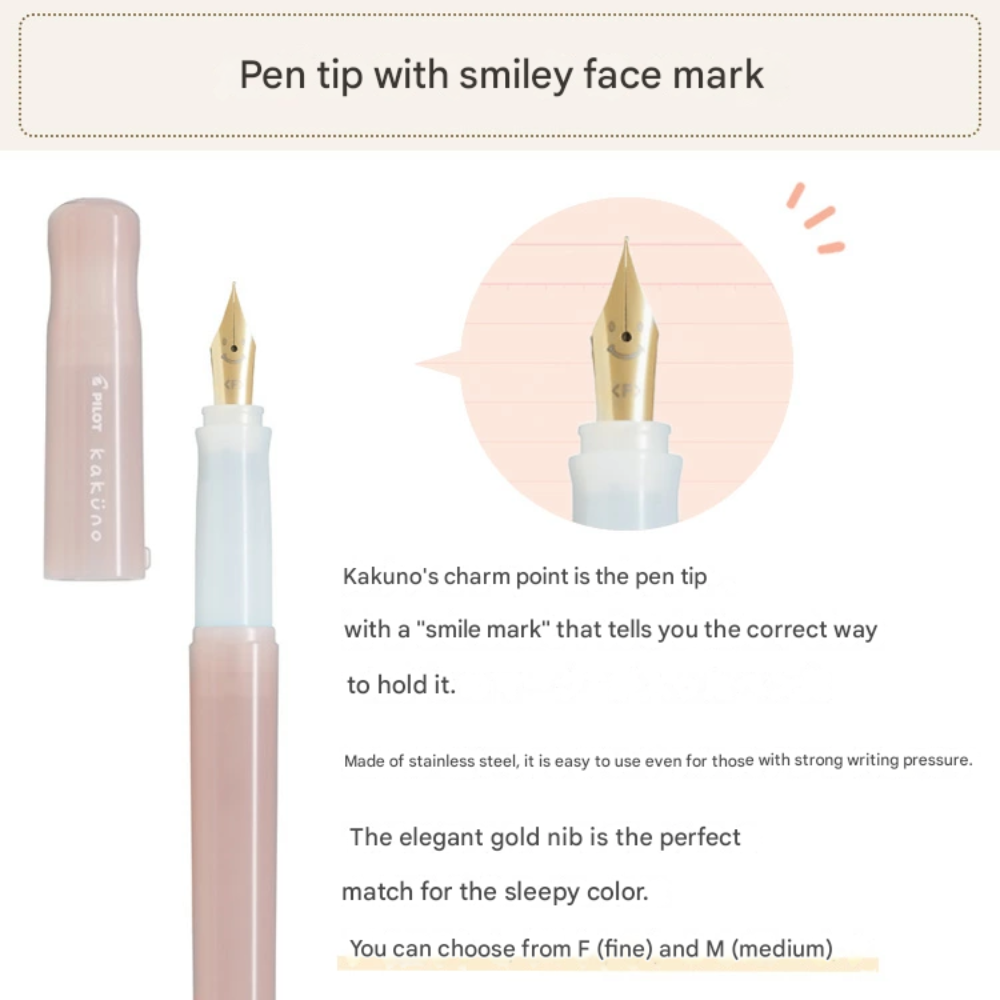 Pilot KAKUNO Drowsy Color Kumi Madoromi Color Series Fountain Pen Fine ...