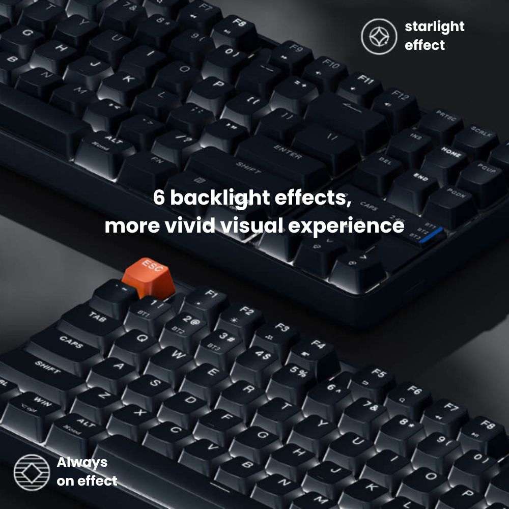 Xiaomi Mechanical Wireless Keyboard TKL Translucent Characters Three ...