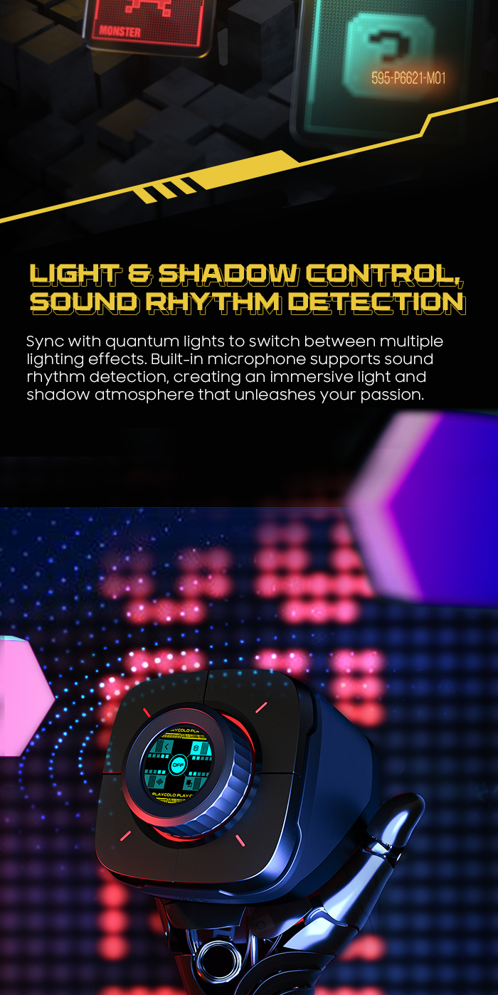 COLOLIGHT COLO PLAY Cyberpunk Desktop Controller Dekstop Clock PC ...