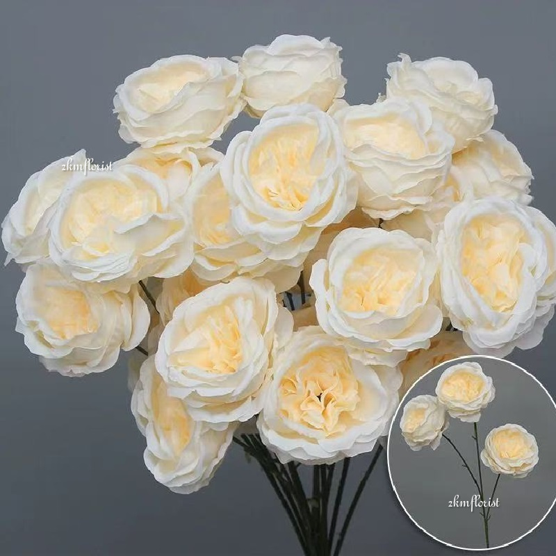ENGLISH AUSTIN ARTIFICIAL FLOWER Bouquet Living Home Decor Decoration ...