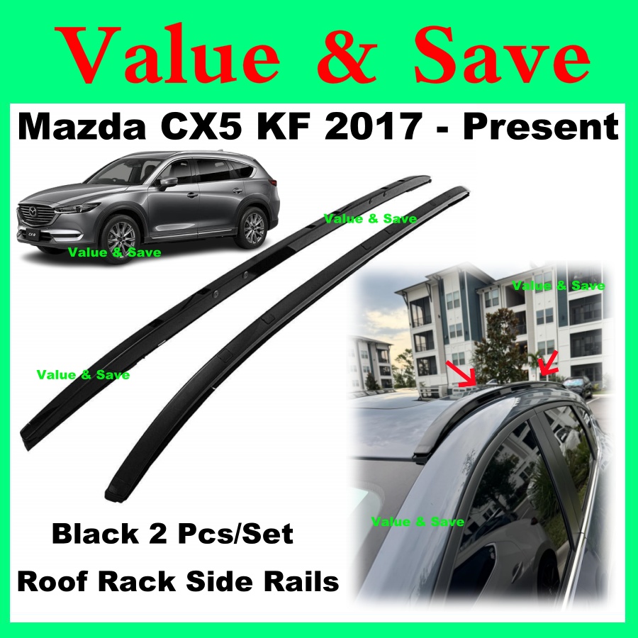 Black Edition Mazda CX5 KF 2017 - Present Roof Rack Side Rails Roof Bar ...