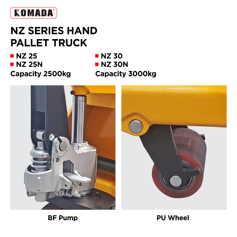 TTF RACK™ NZ Series Heavy Duty Hand Pallet Truck | 2500KG/3000KG ...