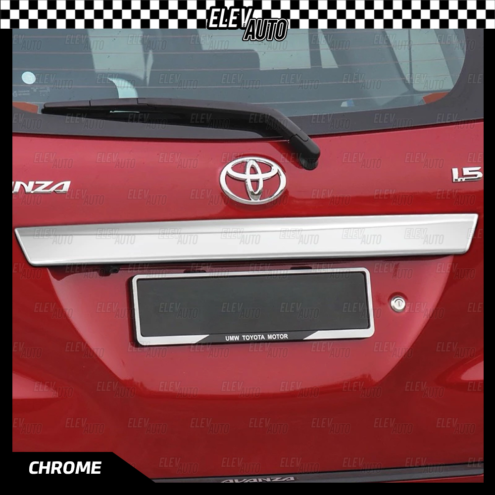 Toyota Avanza 2012 - 2018 Tailgate Lining Trim Rear Trunk Bonnet Chrome ...